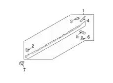 MOULD (L) SIDE STEP BBN5-51-P50A-21 MAZDA