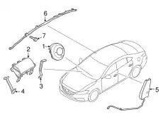 AIRBAG(R)CURT-USA GJR9-57-KM0D MAZDA