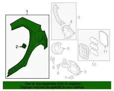 Крыло MAZDA D6Y1-70-410E