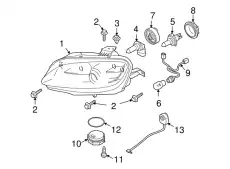 Фара MAZDA NH21-51-041E