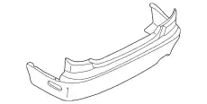 Бампер задний T0Y2-50-221-BB MAZDA