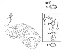 НАСОС ТОПЛИВНЫЙ MAZDA PE1A-13-35X