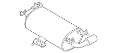 SILENCER.MAIN LFM6-40-100 MAZDA