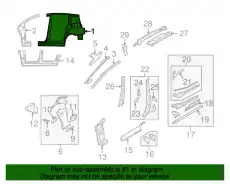 Крыло MAZDA C2Y6-70-410H