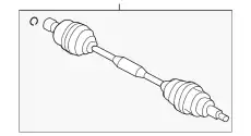 SHAFT(L).DRIVE-RR MA04-25-60XB MAZDA