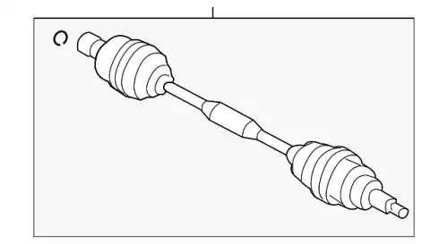SHAFT(L).DRIVE-RR MA04-25-60XB MAZDA