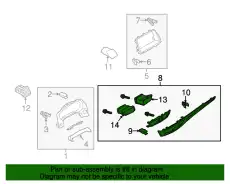PANEL DECORATION GHP9-55-150D-08 MAZDA