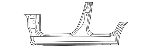Порог лев EGY1-71-271A MAZDA
