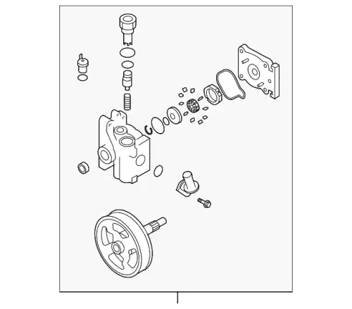 Насос гидроусилителя руля MAZDA B37F-32-600B