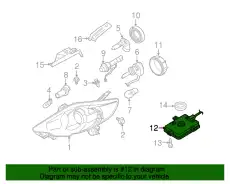 BRACKET(L).HEAD LAMP C236-51-0H3 MAZDA