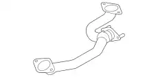 PIPE EXHAUST FRONT CY01-40-500F MAZDA