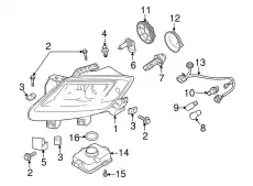 Фара MAZDA TD13-51-031A