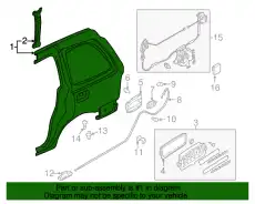 Крыло MAZDA LCY2-70-410B