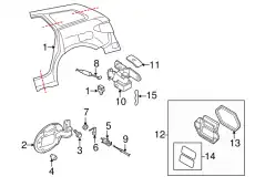 Крыло MAZDA EGY1-70-410A