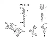 MEMBER.CROSS C524-34-800A MAZDA