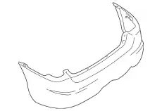 Бампер задний EC04-50-221H-44 MAZDA