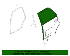 BODY(R) RR DOOR ZZCA-72-010 MAZDA