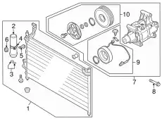 COMPRESSOR DRZ8-61-450 MAZDA