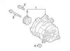 ALTERNATOR PY1C-18-300 MAZDA