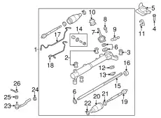 Рулевая рейка MAZDA EH44-32-110C