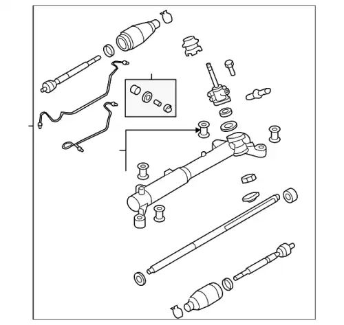 Рулевая рейка MAZDA EH44-32-110C