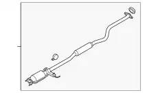 Глушитель, центральная часть L3D7-20-55XD MAZDA