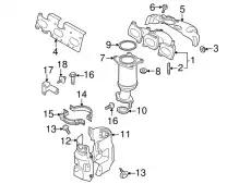 Коллектор выпускной MAZDA CY01-20-600A