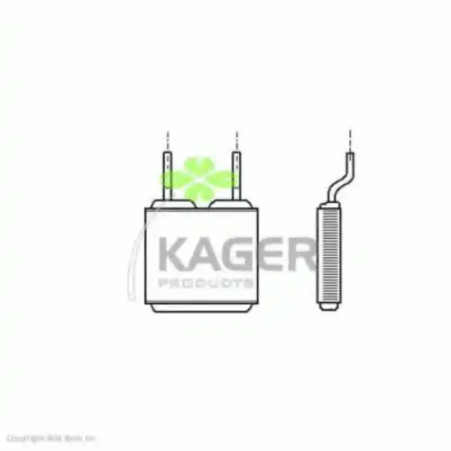 Радиатор печки KAGER 32-0082