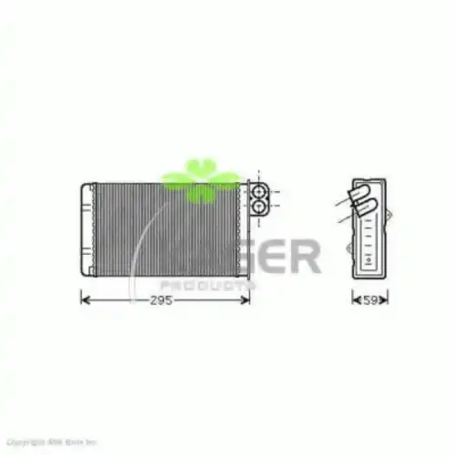 Радиатор печки KAGER 32-0183