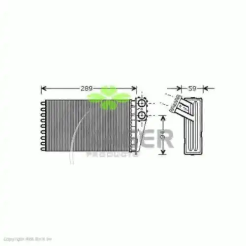 Радиатор печки KAGER 32-0326