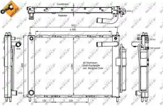 Радиатор кондиционера (конденсатор) NRF 350055