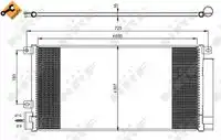 Радиатор кондиционера (конденсатор) NRF 350067