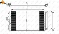 Радиатор кондиционера (конденсатор) NRF 350078