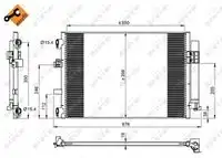 Радиатор кондиционера (конденсатор) NRF 350210