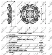 муфта вентилятора Ford 49518 NRF