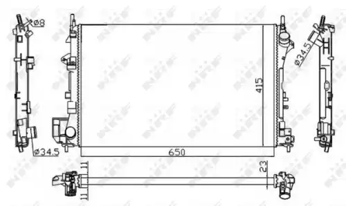 Радиатор кондиционера (конденсатор) NRF 58203A