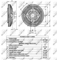 муфта вентилятора Ford 49517 NRF