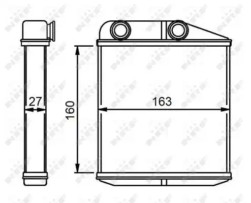 Радиатор кондиционера (конденсатор) NRF 54310