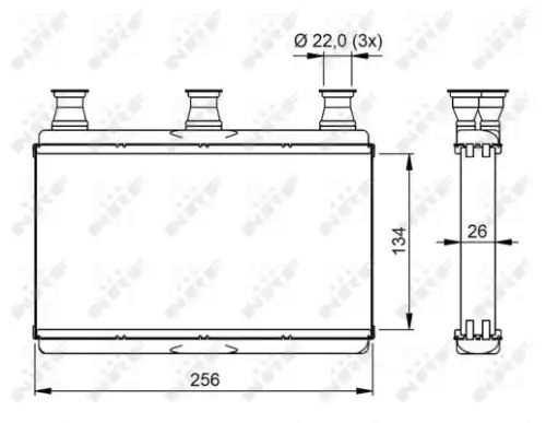 Радиатор кондиционера (конденсатор) NRF 54311