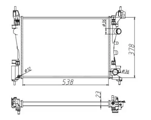Радиатор кондиционера (конденсатор) NRF 55341A
