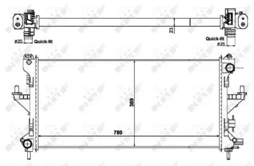 Радиатор кондиционера (конденсатор) NRF 58424