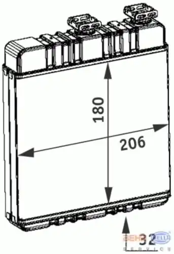 Радиатор печки HELLA 8FH 351 311-141