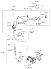 Клапан кондиционера 976262G100 HYUNDAI