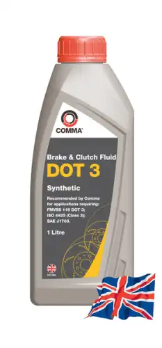 Тормозная жидкость COMMA BF1L DOT 3 1 л