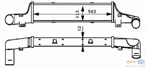 Интеркулер HELLA 8ML 376 723-131