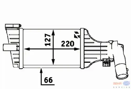 Интеркулер HELLA 8ML 376 723-181