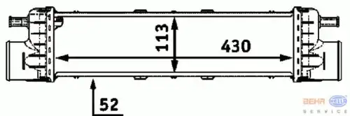 Интеркулер HELLA 8ML 376 723-191