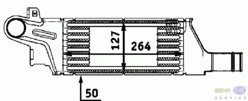 Интеркулер HELLA 8ML 376 723-201