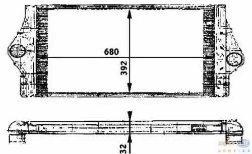 Интеркулер HELLA 8ML 376 723-211