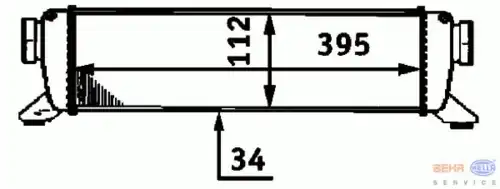 Интеркулер HELLA 8ML 376 723-311